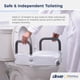 thumbnail image 2 of Asiento de inodoro elevado Drive Medical RTL12027RA con brazos acolchados, 2 of 7