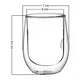 thumbnail image 3 of Pack 2 Vasos Vidrio Moderno Transparente 200mL, 3 of 6