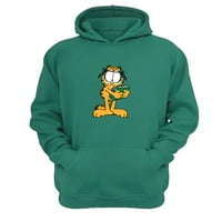Genérico - Polerón Canguro Garfield Verde Aguamarina Talla L Unisex