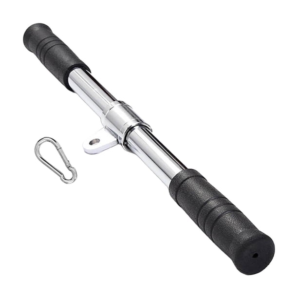 LAT Pull Down Bar Cable Machine Attachment Fitness Straight Bar con de goma para gimnasio en hogar Fitness Muscle Building Strength Workout