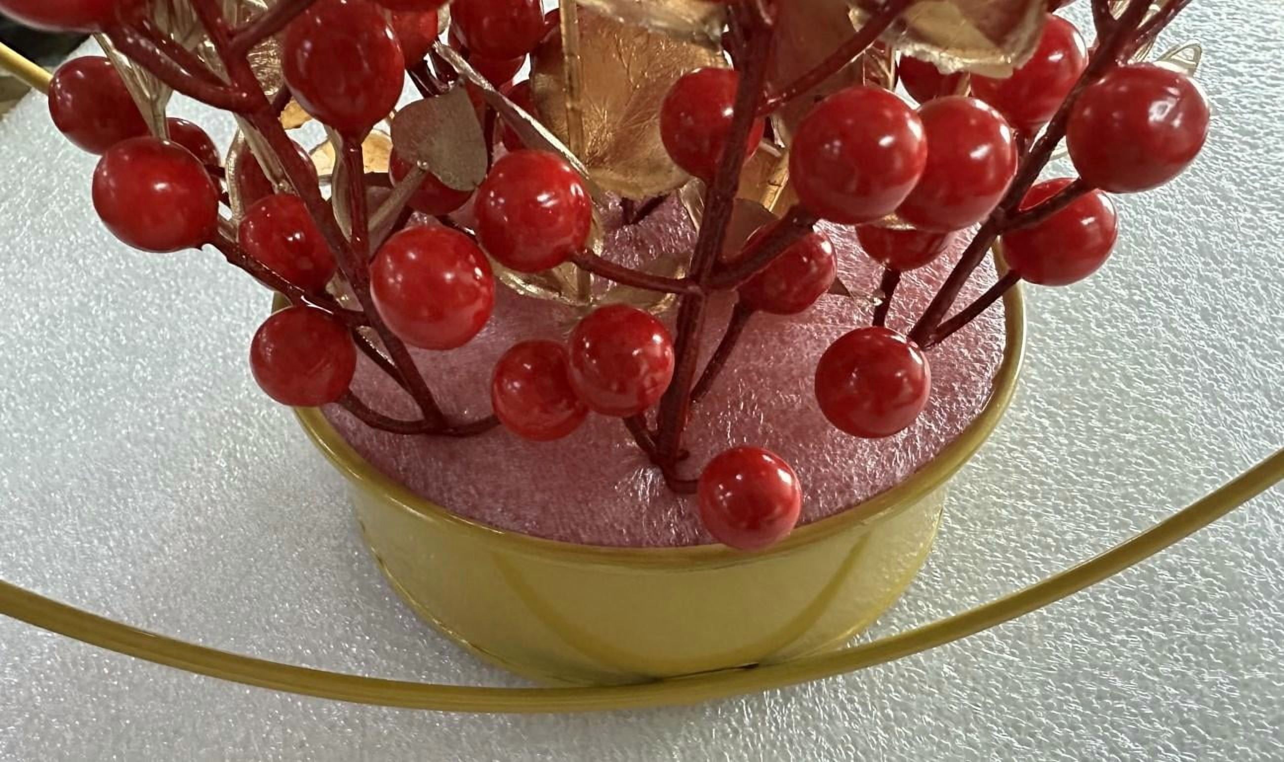 Magideal - Adorno De Cesta De Flores De Estilo Chino, Centro De Mesa Decorativo De Otoño, Cosecha, Año Nuevo Para Fiesta, Decoración De Vacaciones De Interior De Estilod