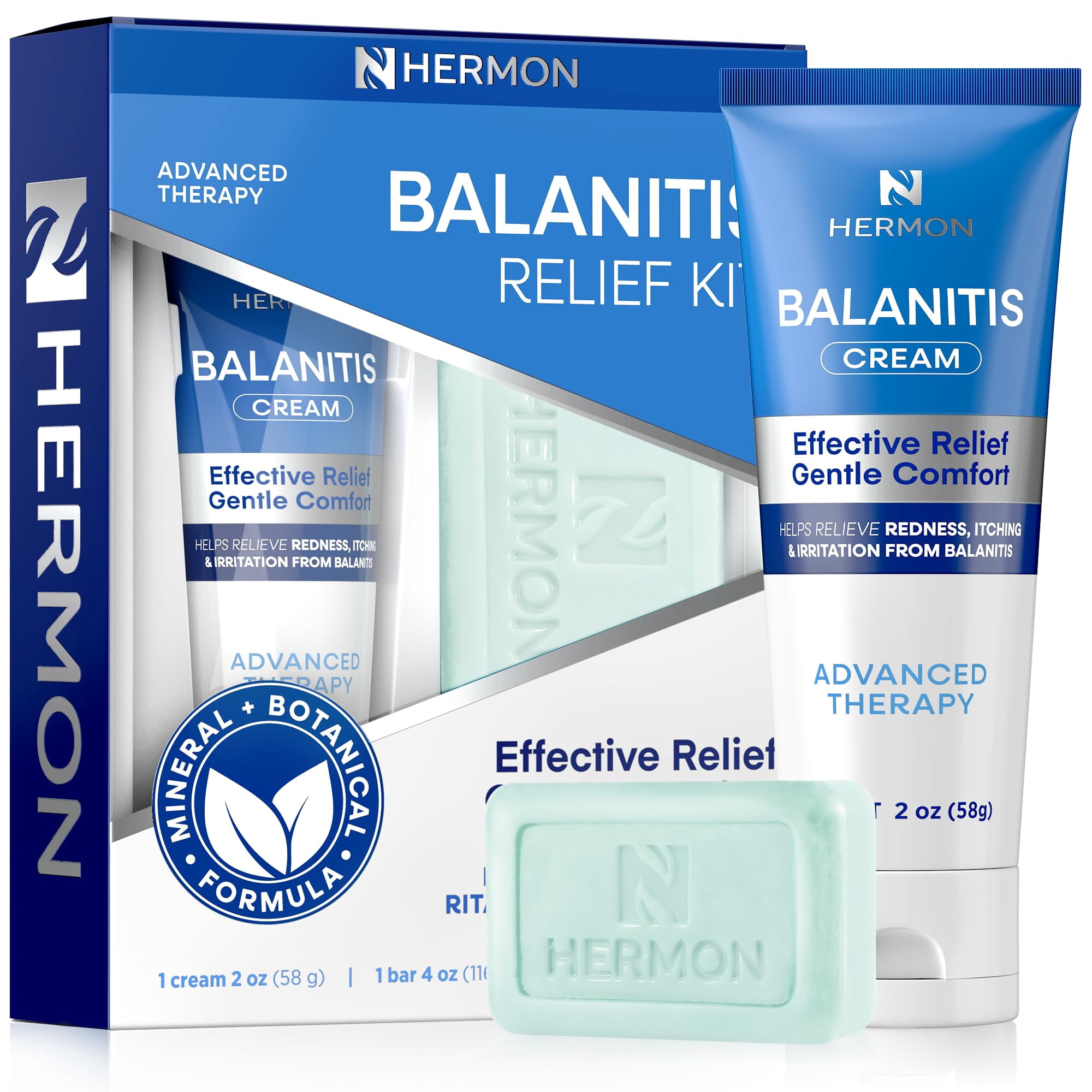 Kit de Alivio para Balanitis Hermon Crema 58 g Jabón 113 g | Lider