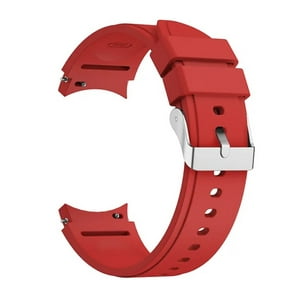 Genérico - Correa Compatible Con Samsung Watch 4 & 5 20Mm Rojo