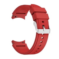 Genérico - Correa Compatible Con Samsung Watch 4 & 5 20Mm Rojo