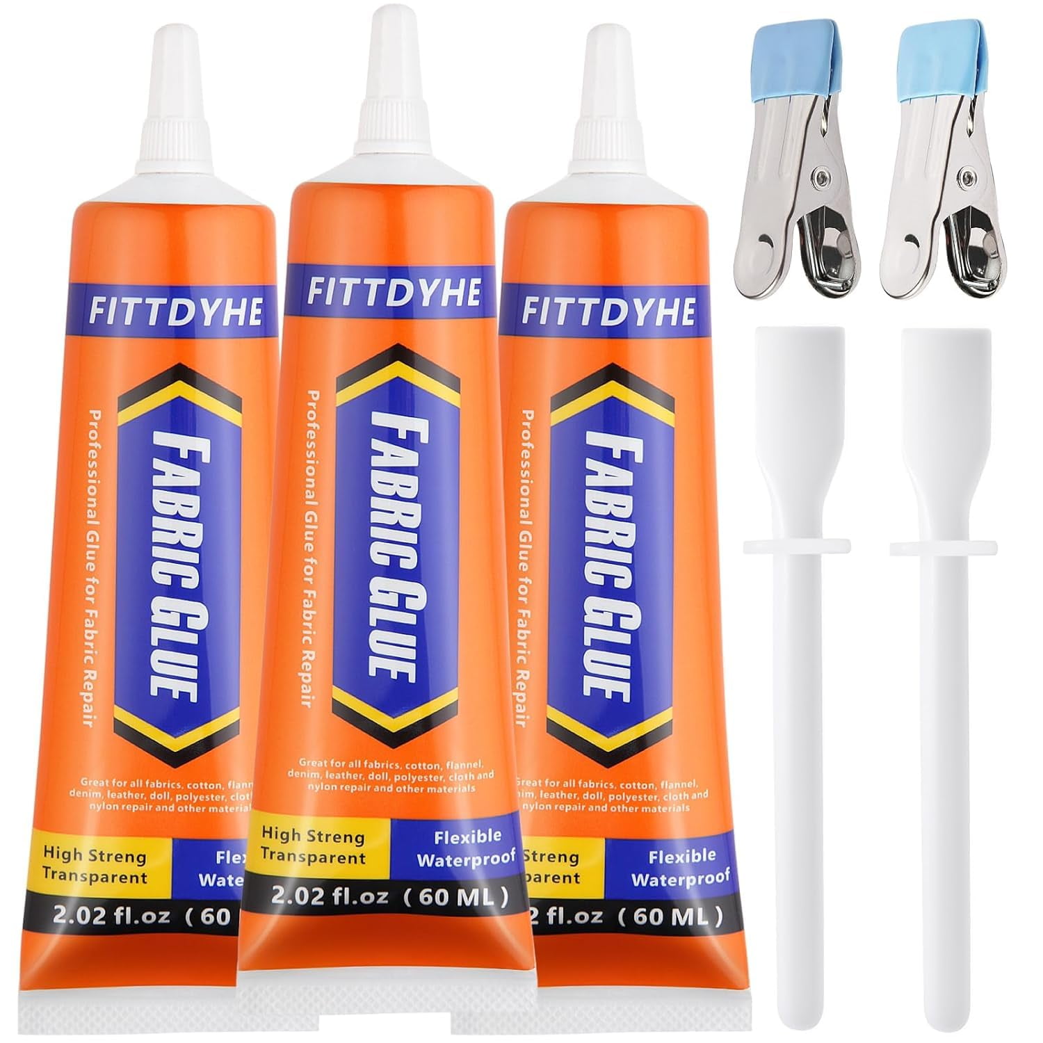 Pegamento Permanente Para Tela Fittdyhe, 60 Ml, Lavable Para Ropa