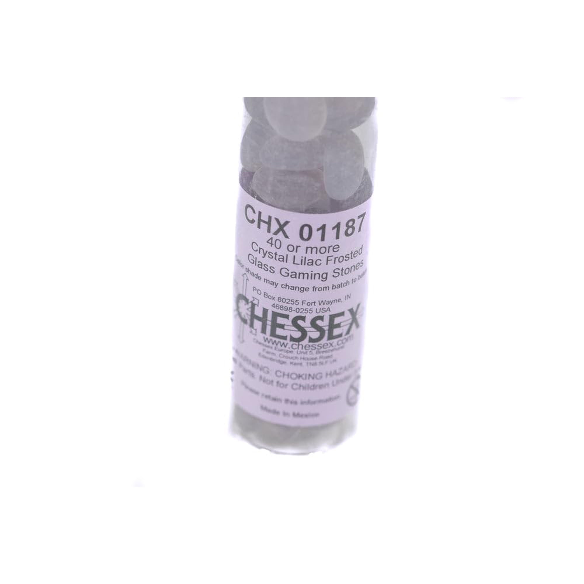 Piedras De Juego De Cristal Dice Chessex, Color Lila Esmerilado