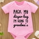 thumbnail image 1 of Newborn Infant Short Sleeve Romper "PACK MY" Print Crew Neck Bodysuit Onesies For Baby Boys Toddler Summer Clothes, 1 of 5