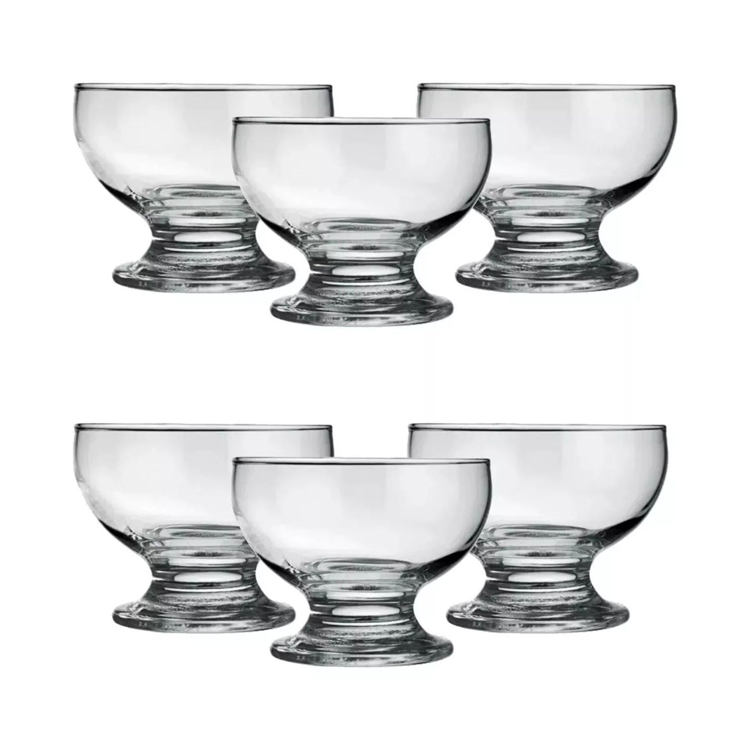 Allegra - Set 6 Copas Helado Ice Cream De 225ml Helados Ponche Postres