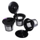 thumbnail image 1 of 3 Piezas De Tazas K Reutilizables Para Keurig K200, K300, K400, K500, Negro, 1 of 3
