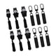 thumbnail image 3 of 12x Kit de reparación de cremalleras, pieza de repuesto de cremallera metálica, universal extraíble, para sujetadores de ropa, botas, mochilas, chaque, 3 of 5