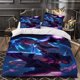 thumbnail image 1 of Jinx Blue Hair Themed Bedding Set Three-Piece Duvet Cover and Pillowcase Set, 1 of 1