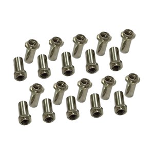 Magideal - Tornillos De Montaje De Tambor De 20 Piezas Piezas De Repuesto De Tuercas Fáciles De Usar Reparación De Herramientas Múltiples Reemplaza El Accesorio Cuadrado Texturizado