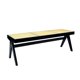thumbnail image 1 of Banca Levin madera y rattan 46x135x40, 1 of 6