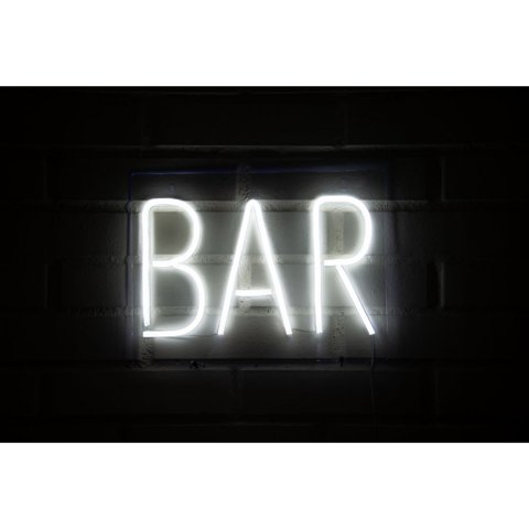 Genérico - Letrero Estilo Neón Forma Bar Con Usb