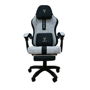 Wetech - Silla Gamer Color Gris/Negro Modelo Ls-1118