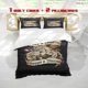 thumbnail image 1 of 3pcs Bulldog Wearing US Marine Corps Hat Printed Three Piece Bedding Set Soft Duvet Cover And Two Pillowcases, 1 of 5
