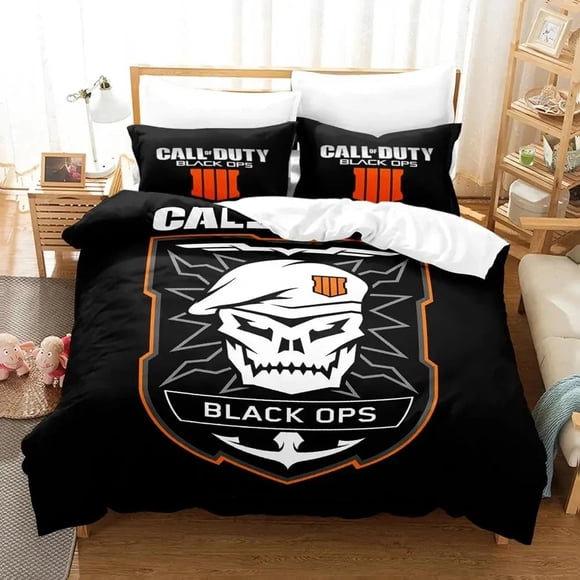 Game Call of Duty Emblem Logo Bedding Set Duvet Cover Bed Set Quilt Cover Pillowcase Comforter Size Boy Adult Bedding Bed Sheets
