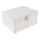 thumbnail image 2 of Caja De Tachuelas De Exhibición De Almacenamiento De Joyería Portátil De Cuero Multicapa Blanca, 2 of 5