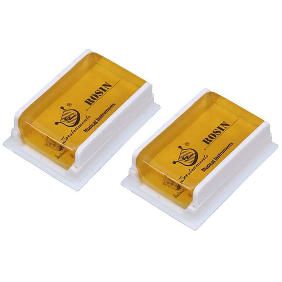 Colofonia EastyGold Pack de 2 unidades ligera y bajo polvo para violín y violonchelo