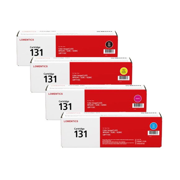 Cartucho de tóner LOMENTICS 131 – Pack de 4 (Negro, Cian, Magenta, Amarillo)