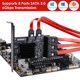 thumbnail image 5 of Tarjeta PCIe SATA 3.0 de 8 puertos MZHOU con 8 cables de perfil bajo, 5 of 7