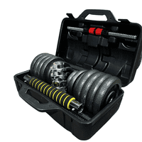 Linea Sport - Set Mancuernas Discos De Fierro Con Maleta 30 Kg