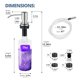 thumbnail image 2 of Dispensador de jabón para cocina Sben de acero inoxidable de 500 ml con tubo, 2 of 7