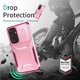 thumbnail image 5 of Funda Resistente para Samsung Galaxy S24 con Tapa Deslizante y Protección Militar Rosa, 5 of 6