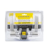 Daumer - Cerradura Manilla Tubular Dormitorio D900 Níquel Satinado