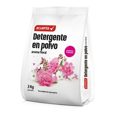 Detergente En Polvo Aroma Floral Bolsa 3 Kg Acuenta