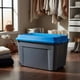 thumbnail image 1 of Caja Baúl 210 Litros Gris Con Tapa Azul Reyplast Ultraforte Resina Plástica, 1 of 8