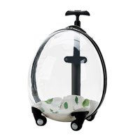 Ioensy - Maleta Con Ruedas Para Transportar Gatos, Maleta Con Ventilación Y Transpirable Para Caminar