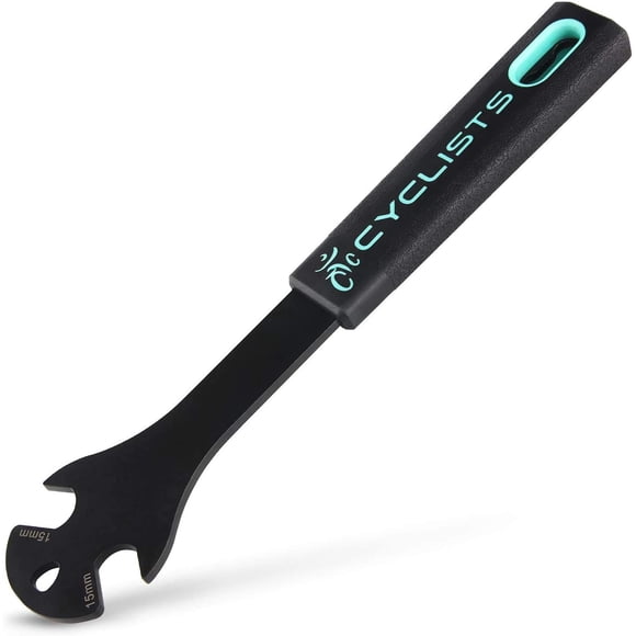 Llave de pedal para bicicleta, mango extra largo, llave doble
