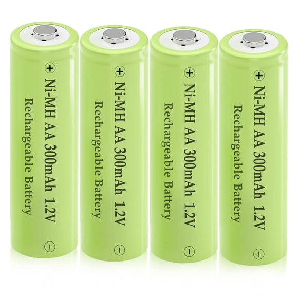 Baterías Recargables Teneyuuo AA 1.2V 300mAh Ni-MH Paquete de 4