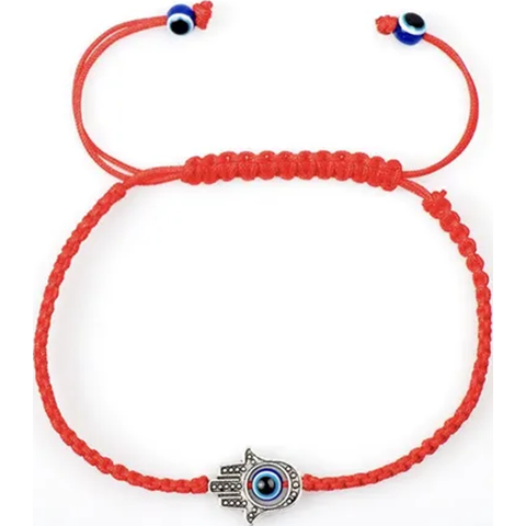 Genérico - Pulsera Roja Ojo Turco Mano Fátima Protección