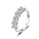 thumbnail image 1 of Anillos de Compromiso de Moissanita de 2 Uds para Mujer Color D Corte Princesa Plata Esterlina 925 VVS1 Anillos de Diamante Moissanita Aniversario Promesa Anillos de Boda Regalos para Esposa con, 1 of 9