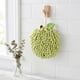 thumbnail image 2 of REGALWOVEN Toallas de Mano de Bola de Chenilla Suave Absorbente y Esponjosa, Toalla Decorativa Peluda con Gancho para Pared para Baño (6 x 6 Pulgadas) Verde 2 Piezas, 2 of 6