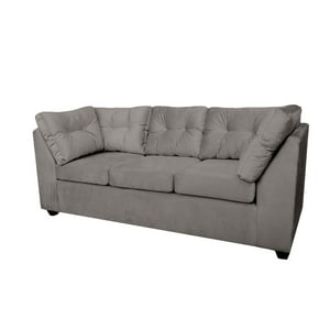 Muebles Mpr - Sofá Bonsai Felpa Gris