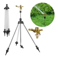 Genérica - Kit De Riego, Aspersor Impacto Bronce 1/2 + Trípode Aluminio