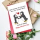 thumbnail image 4 of Tarjeta de San Valentín TQDaiker, divertida, diseño de pareja de pingüinos, 4 of 5