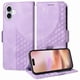 thumbnail image 3 of Carcasa FOXDOCK iPhone 16 de cuero PU, diseño acolchado clásico, protección contra caídas y rayones, 3 of 5