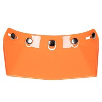 Magideal - Visera Para Casco De Motocicleta, 5 Broches, Parasoles , Cara Abierta, Parasol Vintage, , Repuesto Fácil De Instalar, Accesorios De Repuest , Naranja 215X13Cm