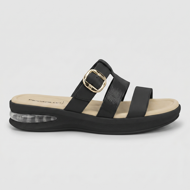Sandalia Mujer Negro Soft Step 88 Piccadilly