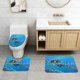 thumbnail image 2 of Subnautica Juego de 3 alfombras de baño de coral fleece: tapete de baño + alfombra de inodoro en forma de U + funda de tapa de inodoro en forma de O, 2 of 6