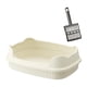 thumbnail image 3 of Caja De Arena Para Gatos, Lavabo Para Gatos De Interior, Resistente A Prueba De Salpicaduras, Entrada Baja, Color Blanco, 3 of 5