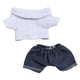 thumbnail image 3 of Camiseta De Muñeca Con Pantalones, Vestido De Muñeca Hecho A Mano Para Muñeca Colgante De 17cm, Azul, 3 of 3