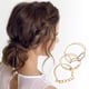 thumbnail image 2 of Unique Bargains 3 Piezas Elegantes Pulseras Coleteras Banda Elástica para el Cabello Tono Dorado, 2 of 5