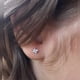 thumbnail image 3 of Aros Puntos Luz Zirconio 3mm Blanco Cuadrado, 3 of 3