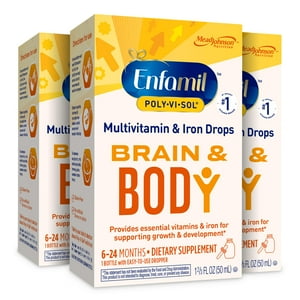 Gotas Multivitamínicas Líquidas Enfamil Poly-Vi-Sol Con Hierro, 50 Ml