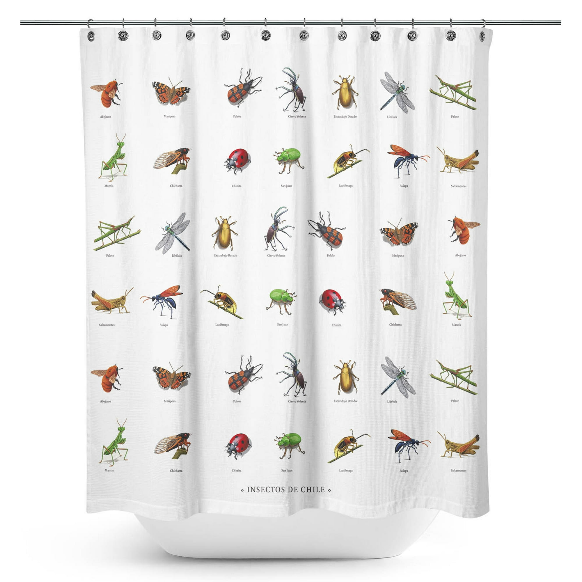 Andes1 - Cortina De Baño Insectos De Chile